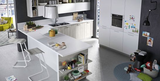 Refined, Reliable and Edgy: FUN Adaptable Kitchen by Snaidero